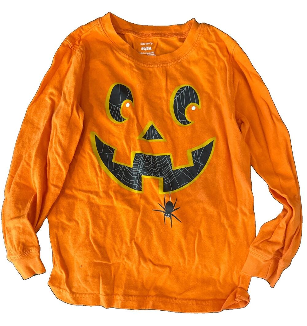 5T Carters Halloween Jack O' Lantern Long Sleeve Tee